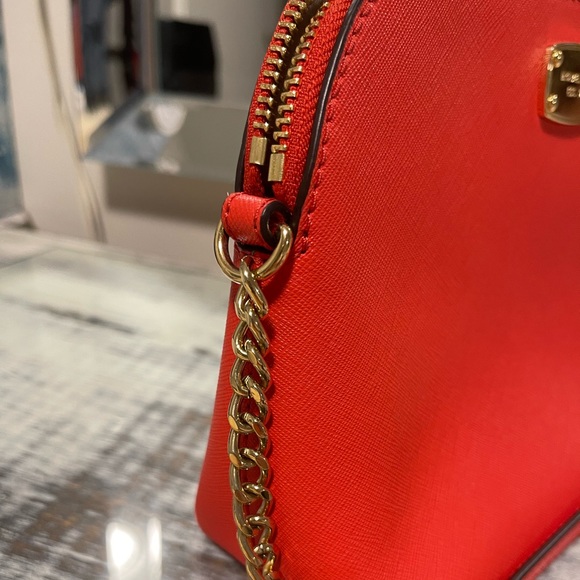 Michael Kors Crossbody Dome Bag in vibrant orange - Picture 4 of 10